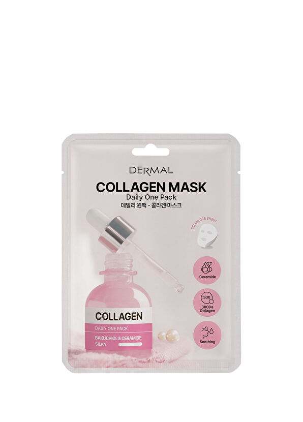 Dermal Collagen Mask Kuru ve Yorgun Ciltler İçin Nemlendirici ve Canlandırıcı Kolajen Kore Maskesi 23 gr - 1