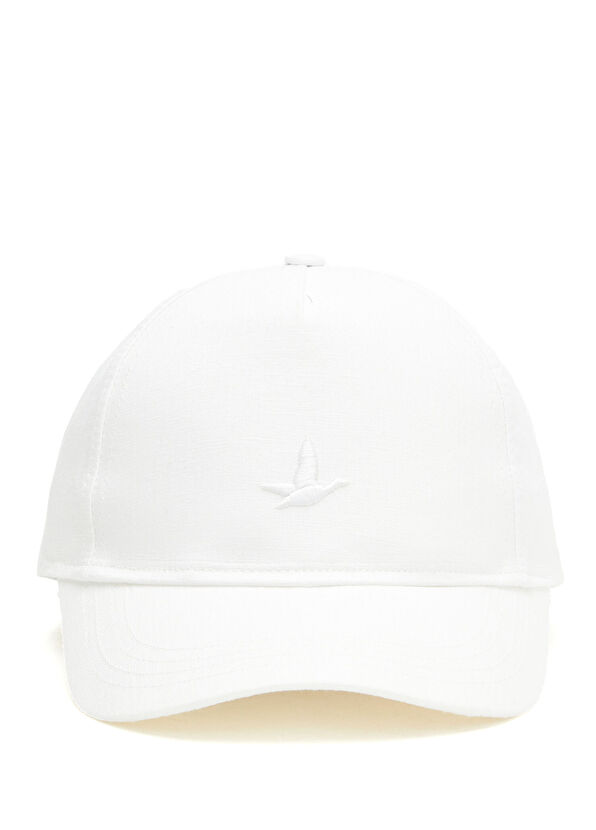 Beymen Club Kırık Beyaz Logolu Kadın Keten Cap Şapka - 2