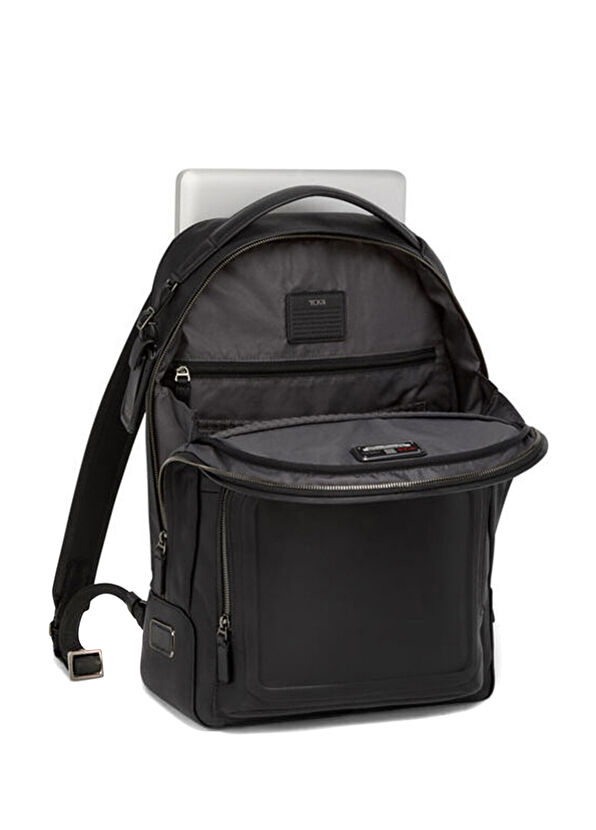 Harrison Warren Siyah Erkek Deri Sırt Çantası - Görsel 3