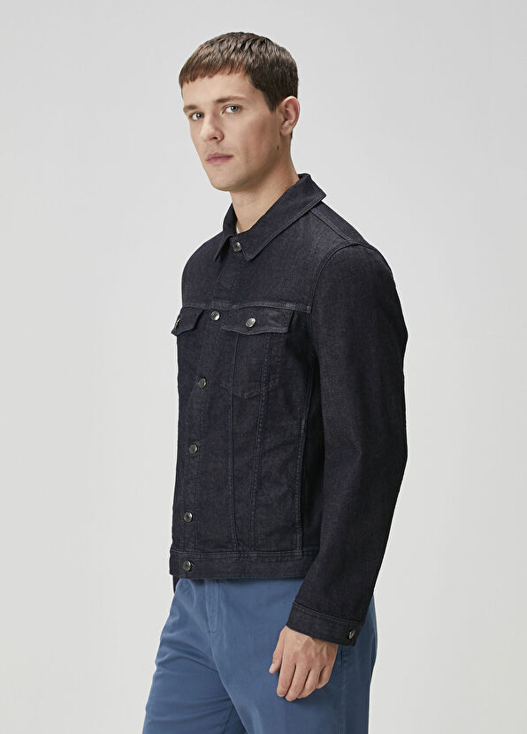 Canali Anthracite Denim Jacket - 3