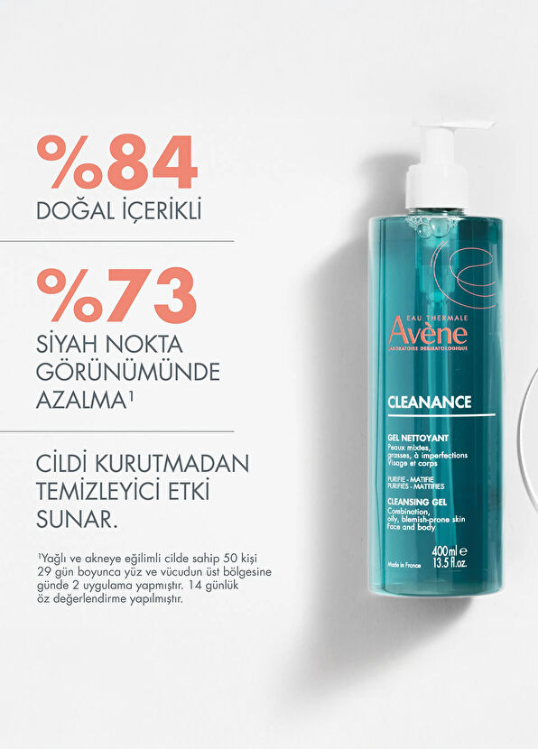 Avene Cleanance Cleansing Gel Mattifying Cleansing Gel for Oily and Acne-Prone Skin 400 ml - 4
