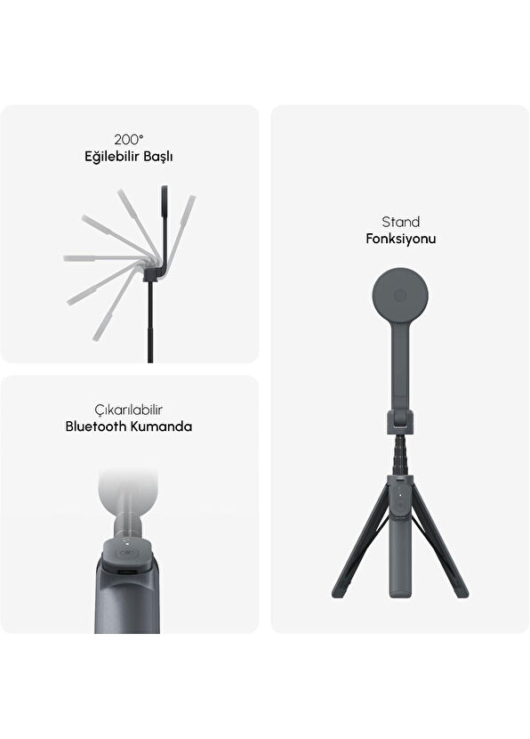 ShiftCam SnapStand Tripod Kompakt Katlanabilir ve Uzatılabilir Bluetooth Kumanda ve Manyetik Selfie Çubuğu - 4