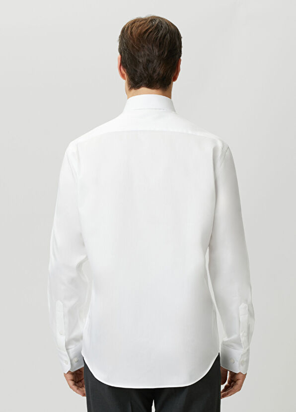 Beymen Club Comfort Fit White Non-Iron Shirt - 4