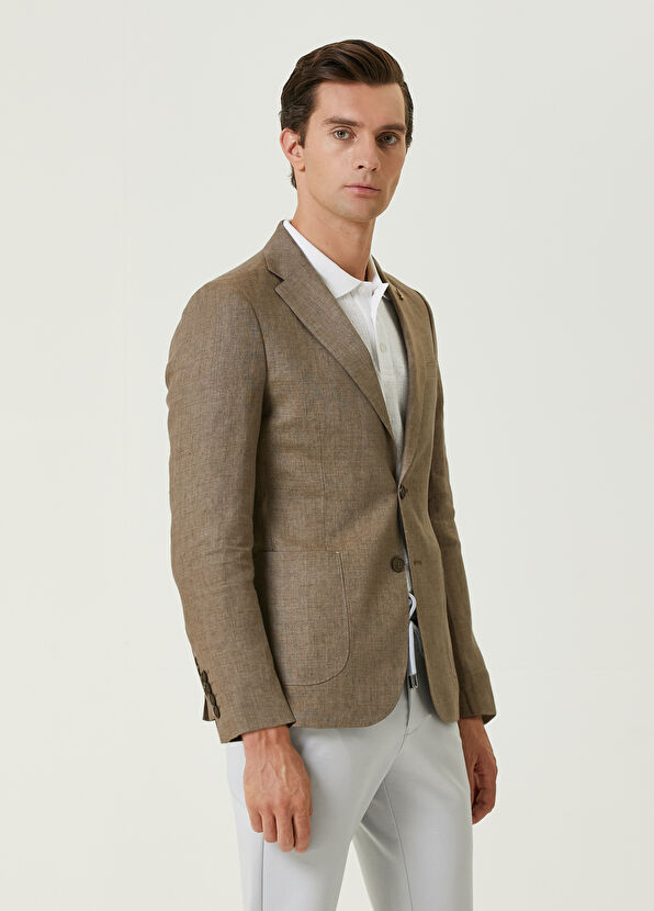 Beymen Club Vizon Keten Ceket - 4