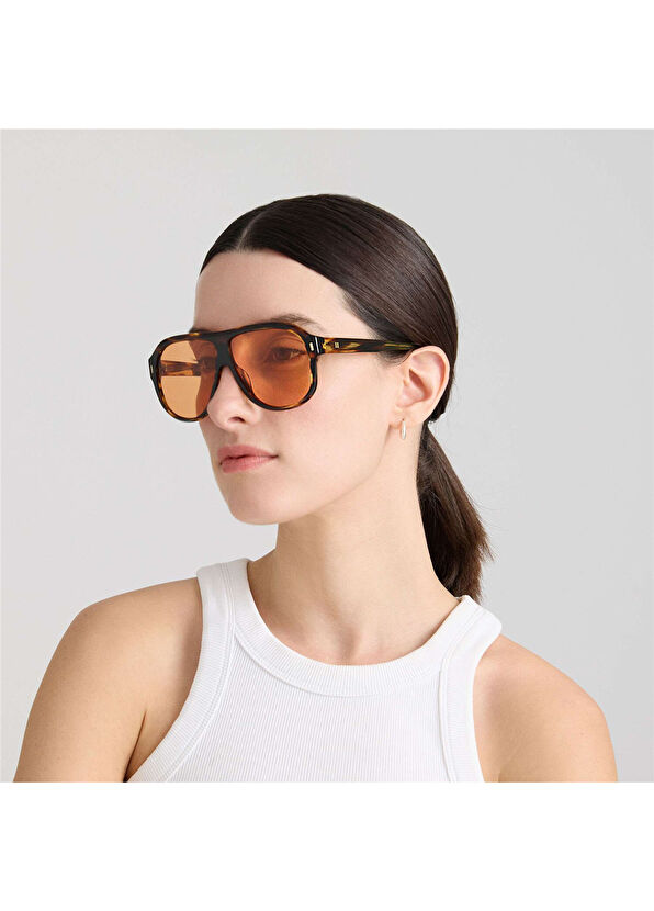 HM 1669 C4 Havana Asetat Unisex Güneş Gözlüğü - Görsel 4
