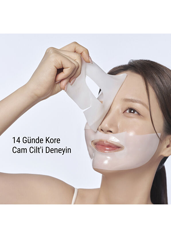 Lepique Glass Skin 14Days Miracle Collagen Mask Kırışıklık ve Leke Önleyici Parlatıcı Düşük Moleküllü 4'lü Kolajen Maskesi  - 2