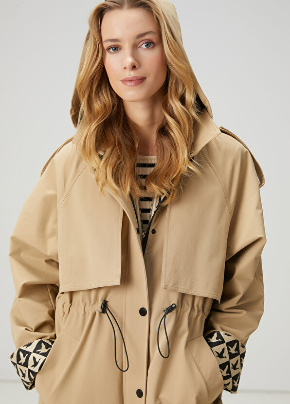 Beymen Club Beige Hooded Overcoat - 2