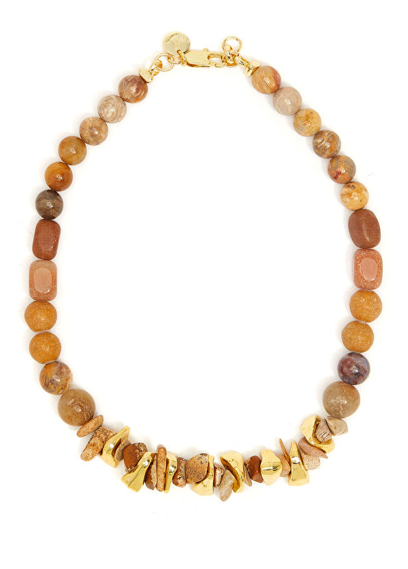 Beymen Club Kahverengi Doğal Taşlı Kadın Kolye - 1