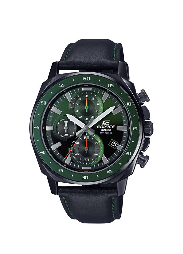 Casio Edifice EFV-600CL-3AVUDF Siyah Deri Erkek Kol Saati - 1