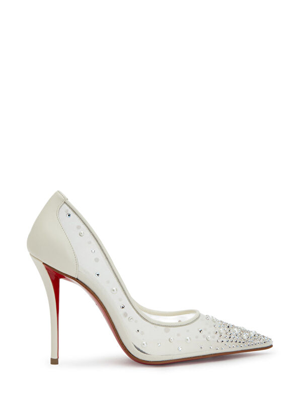 Christian Louboutin Miss Z White Evening Shoes - 1