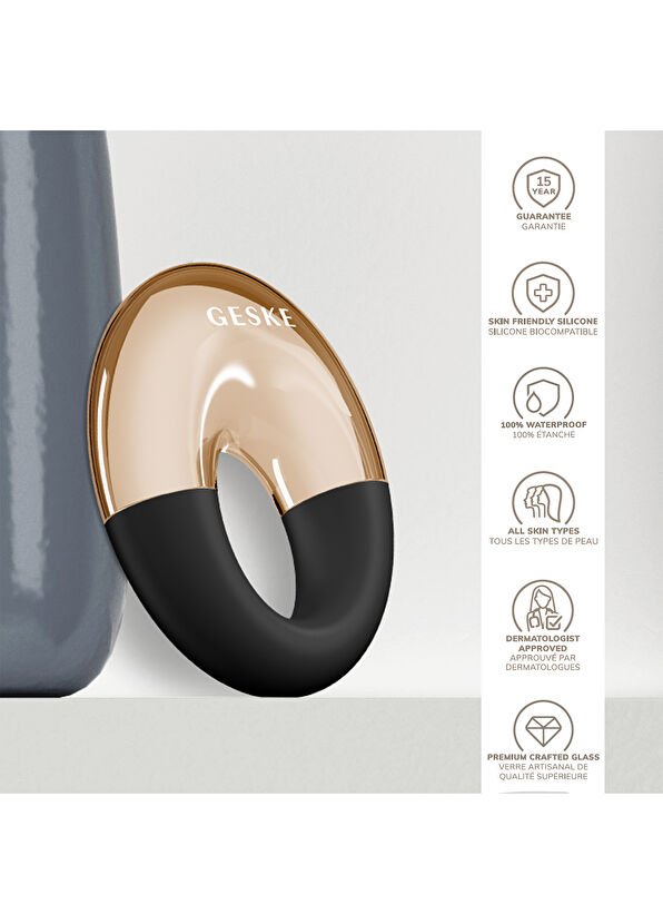 Geske Cool & Warm Eye Massager Siyah 7'si 1 Arada Serin ve Sıcak Göz Masaj Aleti  - 2