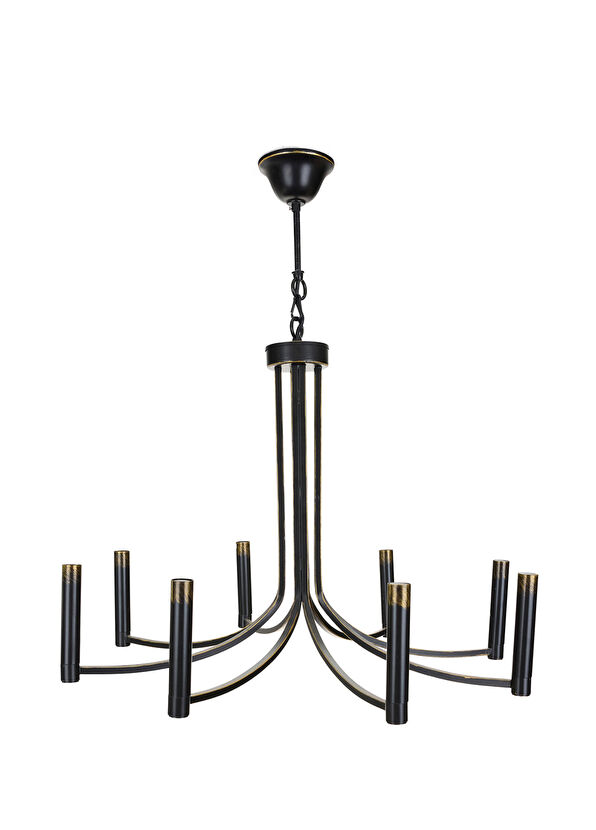 Nish Solutions Modern Siyah Metal Avize - 2