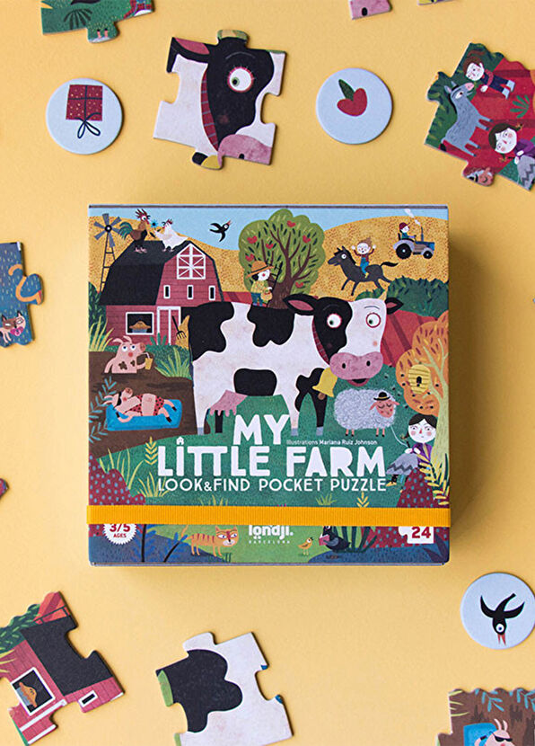 Londji My Little Farm 3-5 Years Pocket Puzzle - 2