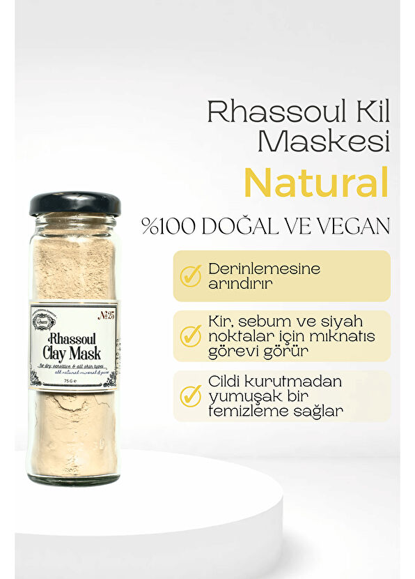 Rosece Rhassoul Tüm Cilt Tipleri için Kil Maskesi 75 g - 2