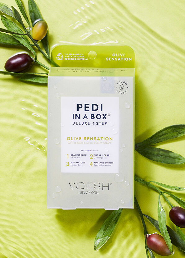 Voesh New York Pedi In A Box Deluxe Zeytin Sensation 4 Adımlı Pedikür Seti - 2