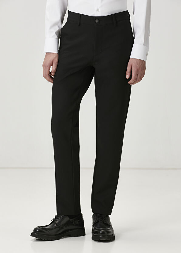 Beymen Club Slim Fit Black Chino Pants - 2