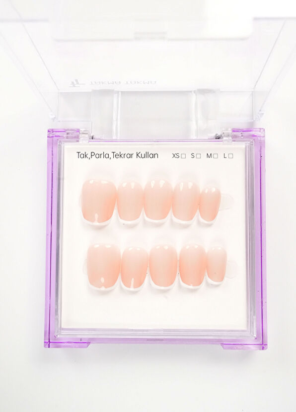 Don't Wear Don't Wear Short Ballerina 15 Pieces Tan Color Prosthetic Fake Nails - 2