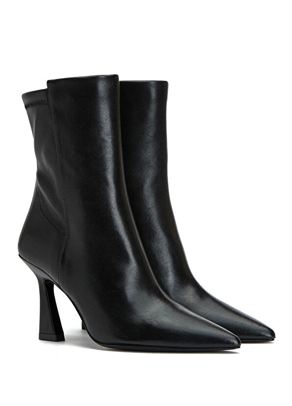 Vinnie Siyah Kadın Deri Bot - Görsel 3