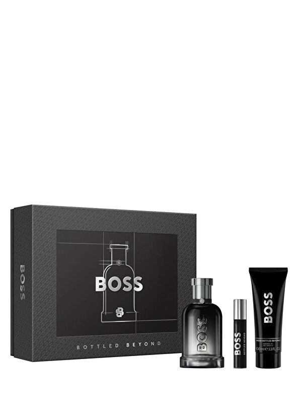 Hugo Boss Bottled Beyond EDP 100 ml Parfüm + 10 ml Seyahat Boy Parfüm + 100 ml Duş Jeli Erkek Parfüm Seti - 1