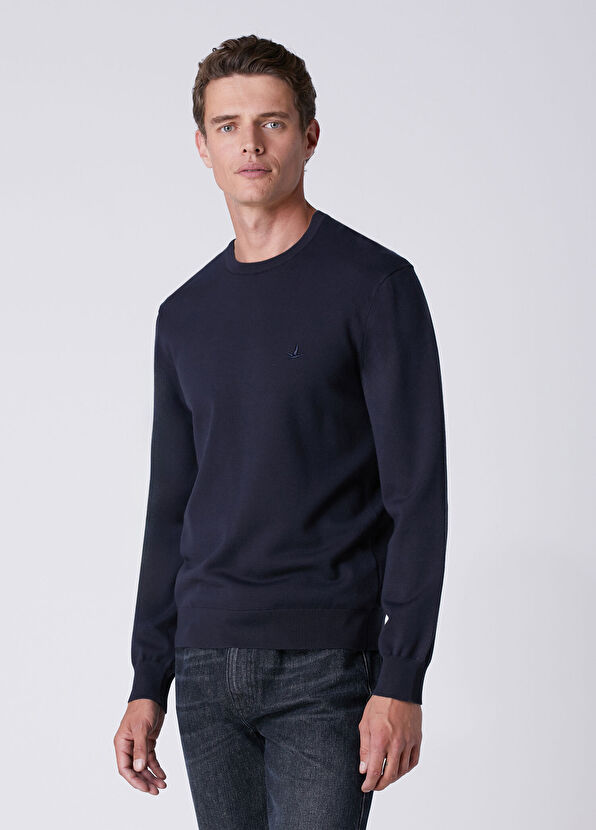 Beymen Club Navy Blue Basic Sweater - 4