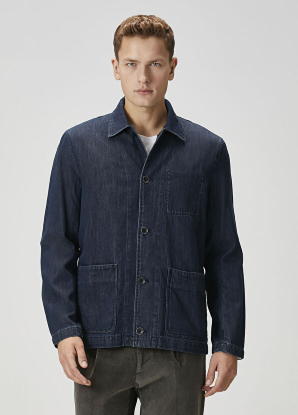 Rag&Bone Evan İndigo Denim Jacket - 1