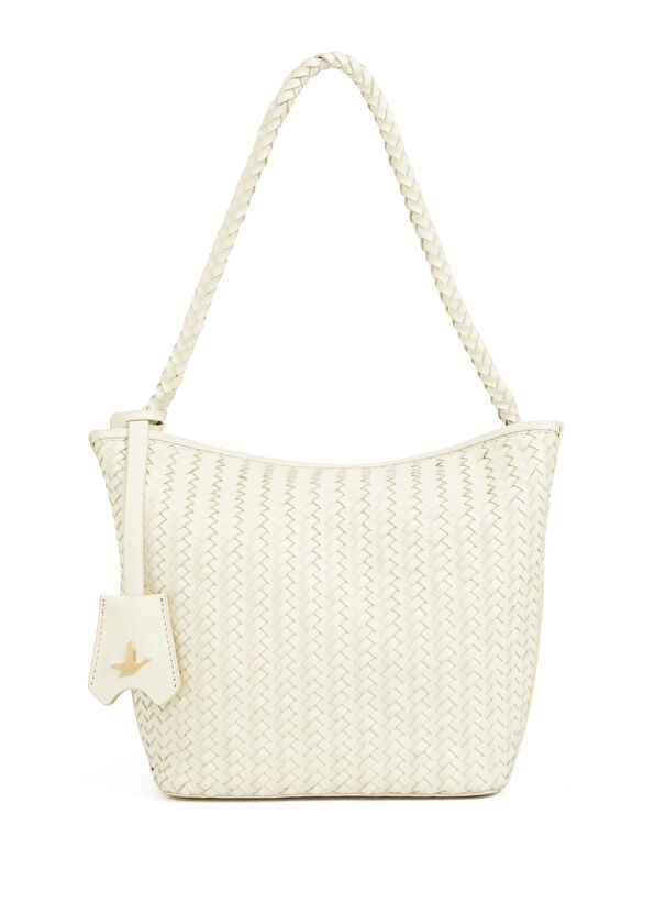 Beymen Club Ekru Örgü Kadın Deri Çanta - 1