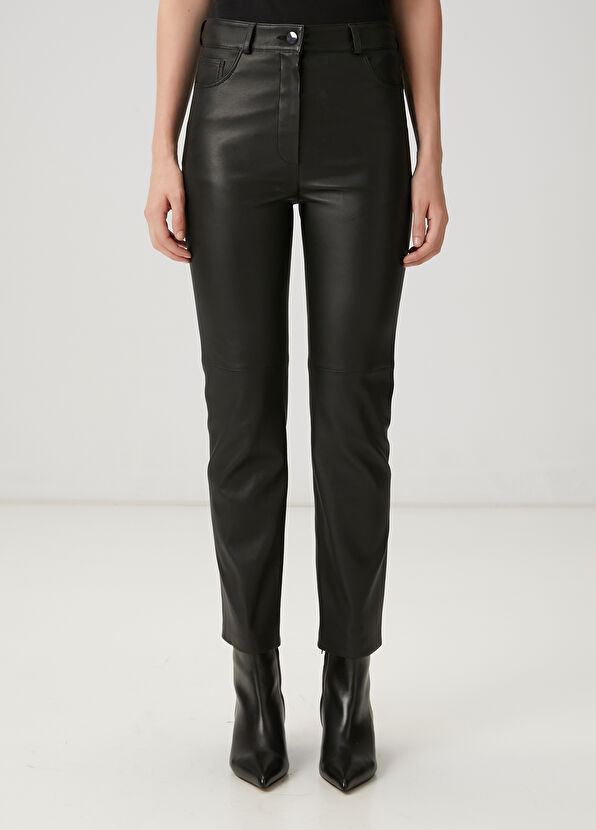 Beymen Club Black Leather Pants - 2