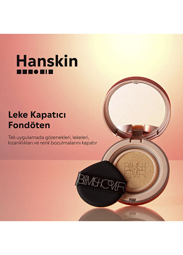Hanskin Blemish Cover Conceal Cushion N.21 Cream Yarı Mat Kapatıcı Fondöten - 2