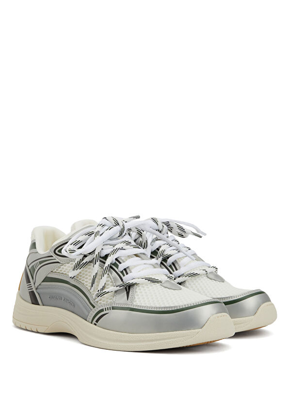 Giuseppe Zanotti Gri Beyaz Erkek Sneaker - 2