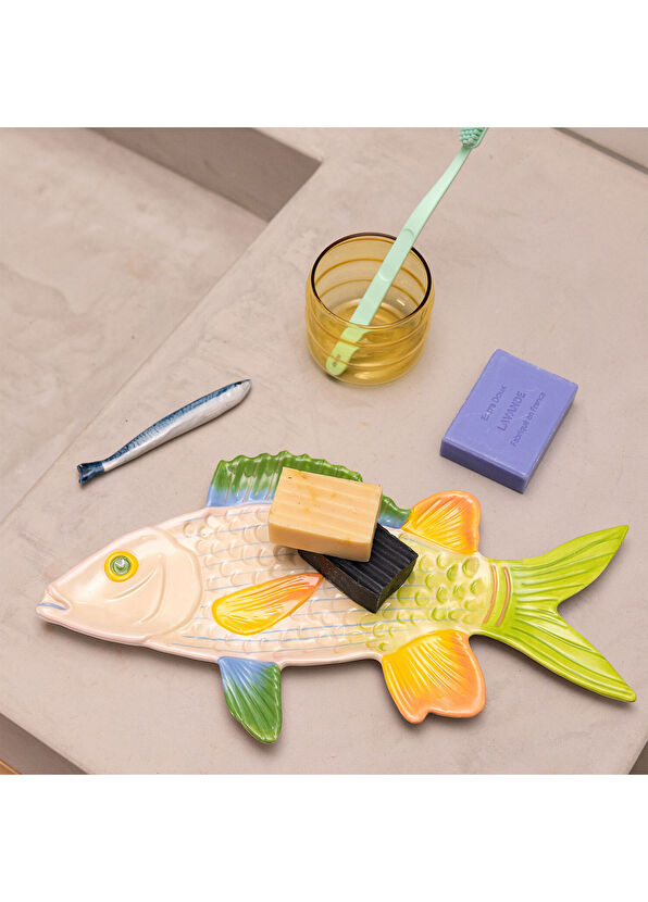 KLEVERING Dolomit Tetik Balığı Tabağı 34.5 x 18.5 cm - 2