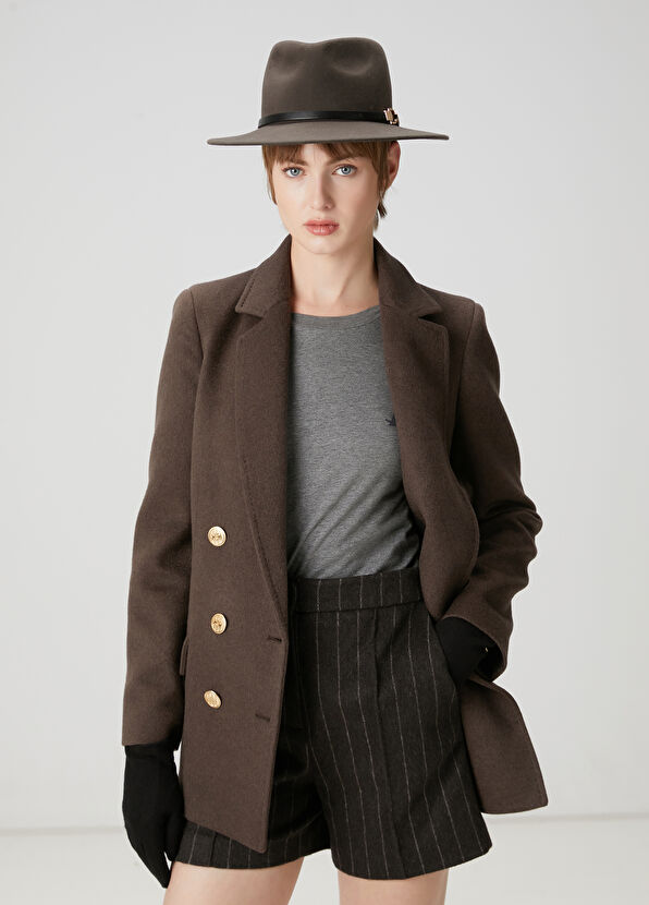 Beymen Club Brown Striped Shorts - 2