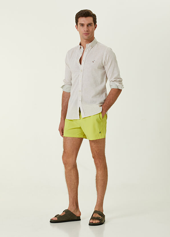 Beymen Club Sarı Kontrast Bel Detaylı Mayo - 1