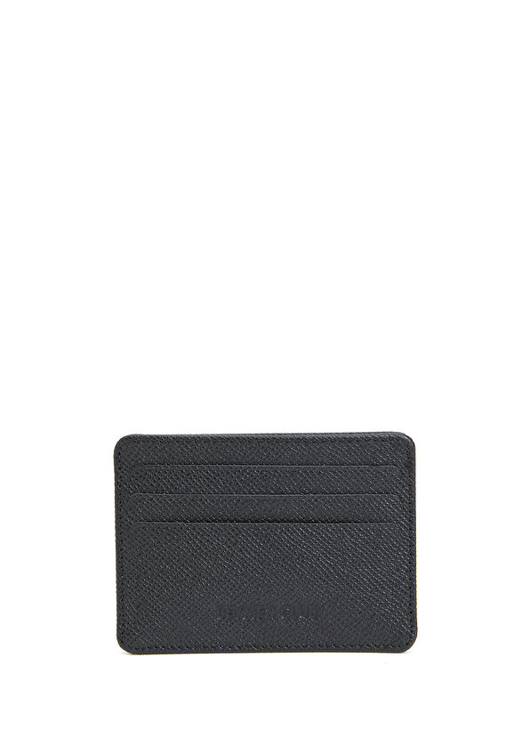 Beymen Club Black Mens Leather Card Holder - 1
