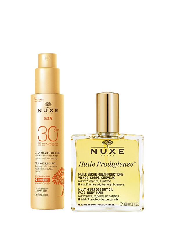 Nuxe Delicious Sun Spray SPF30 150 ml + Multi Purpose Dry Oil 100 ml Cilt Bakım Seti - 1