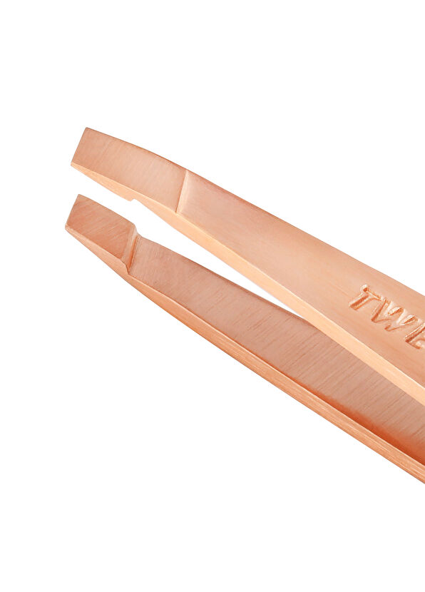 Tweezerman Rose Gold Mini Oblique Tip Tweezers - 2