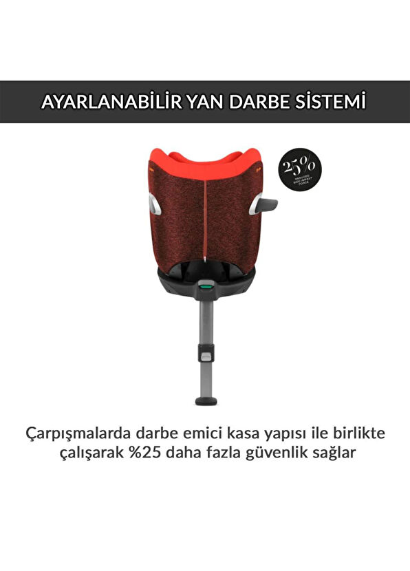 Cybex Sirona Zi i-size Plus İsofixli 360° Dönebilen Adac Ödüllü 0-18 kg Autumn Gold Bebek Oto Koltuğu - 4