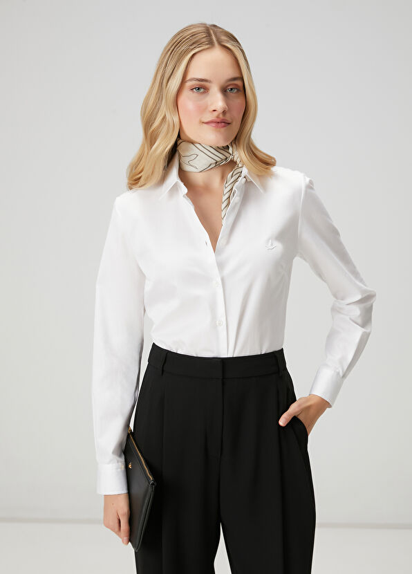 Beymen Club Slim Fit Non-Iron Off White Shirt - 1