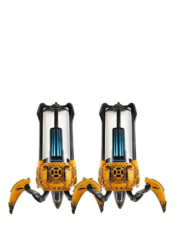 Gravastar Süpernova 25W Bluetooth Hoparlör RGB Işıklı Sarı 2'li Taşınabilir Stereo Ses Bombası - 1