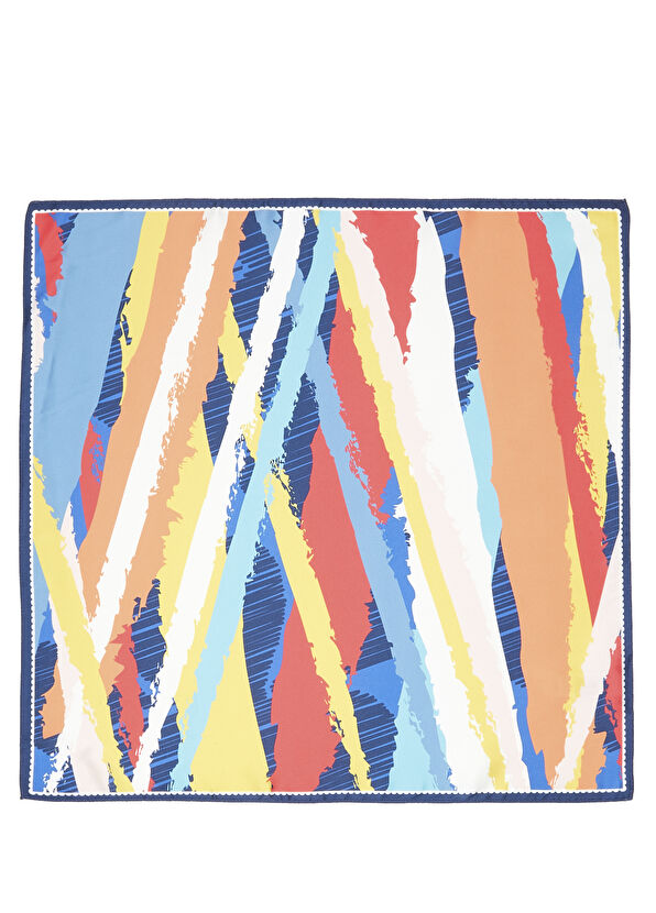 Beymen Club Multicolored Patterned Women's Satin Scarf - 1