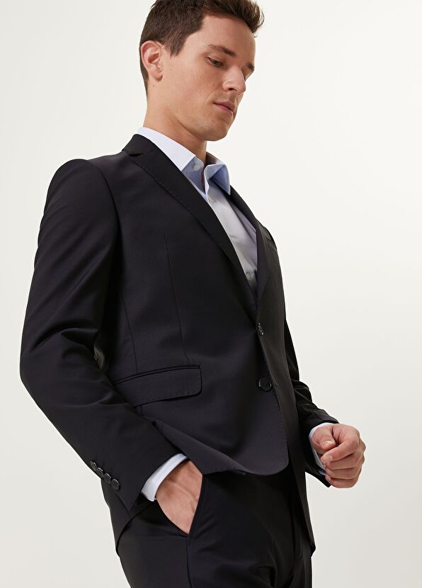 Beymen Club Navy Blue Wool Suit - 2