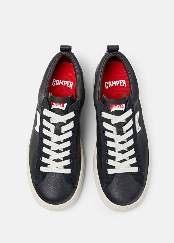 Runner Siyah Deri Nubuk Erkek Sneaker K101052-002 - Görsel 5