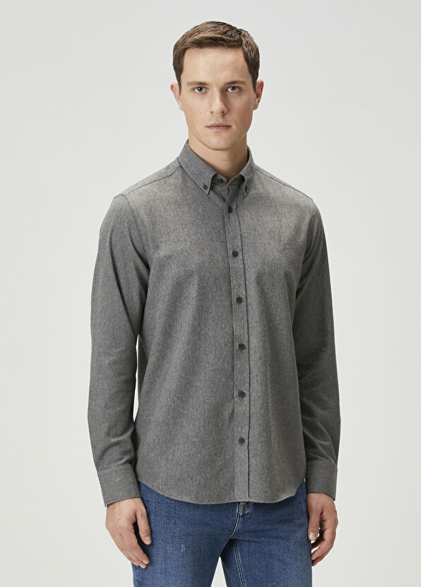 Beymen Club Comfort Fit Antrasit Gömlek - 1