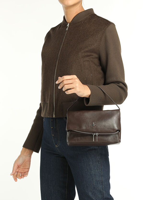 Beymen Club Kahverengi Kadın Deri El Portföyü - 2