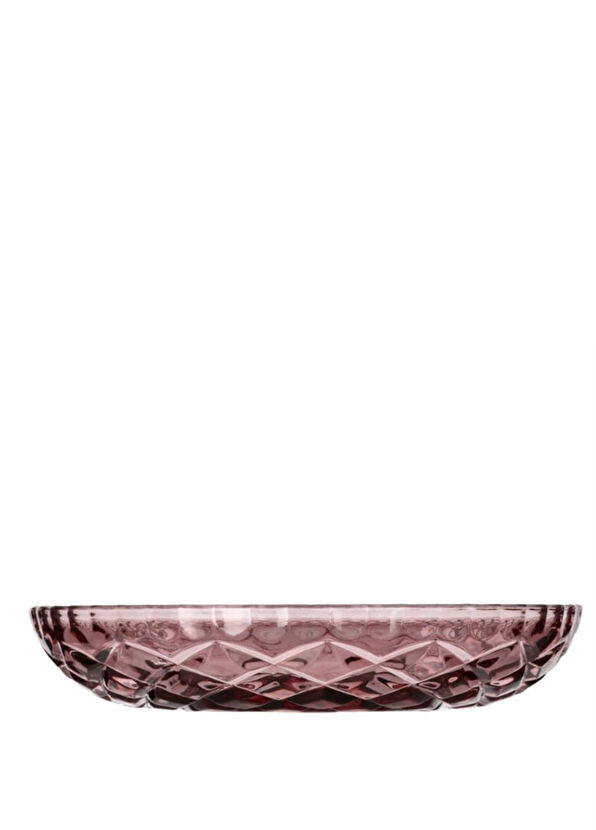 Lyngby Glas Sorrento Asian Pink Glass Set of 4 Plates - 2