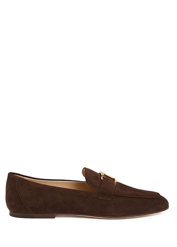 Tod's Dark Brown Women's Suede Loafer - 1