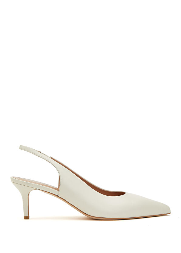 Beymen Club Ecru Women's Leather Pump - 1