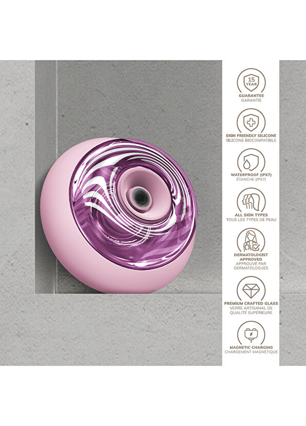 Geske Sonic Cool & Warm Face and Body Massager Pink Titreşimli Led Terapili Yüz ve Vücut Masaj Cihazı - 4