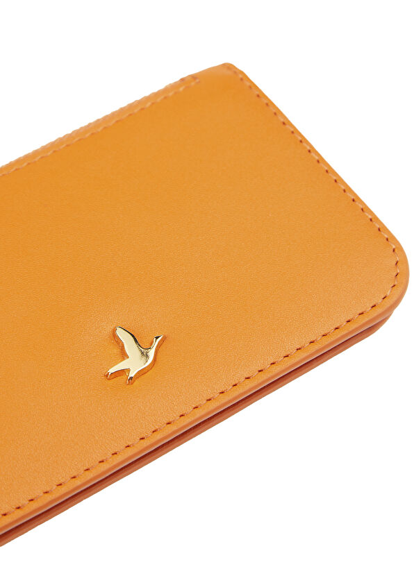 Beymen Club Turuncu Kadın Deri Kartlık - 4