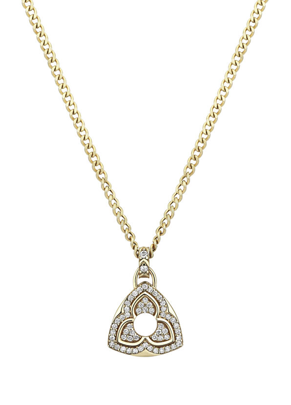 Foen Spirit In Pırlanta Taşlı 14 Ayar Altın Kadın Kolye - 1