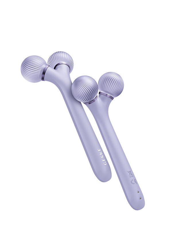 Geske Sonic Facial Body Roller Mor Titreşimli Yüz Şekillendirici ve Vücüt Bakım Roller Cihazı  - 2